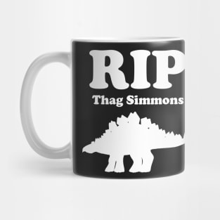 RIP Thag Simmons - White Version - Tribute Mug